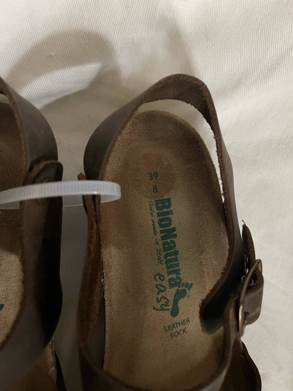 BIONATURA dark brown cork sandals/ shoes like new 39/8 - Picture 4 of 10